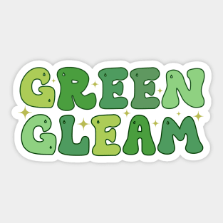 Green Gleam - Funny Saint Patricks Day - Green St Patrick's Day Sticker